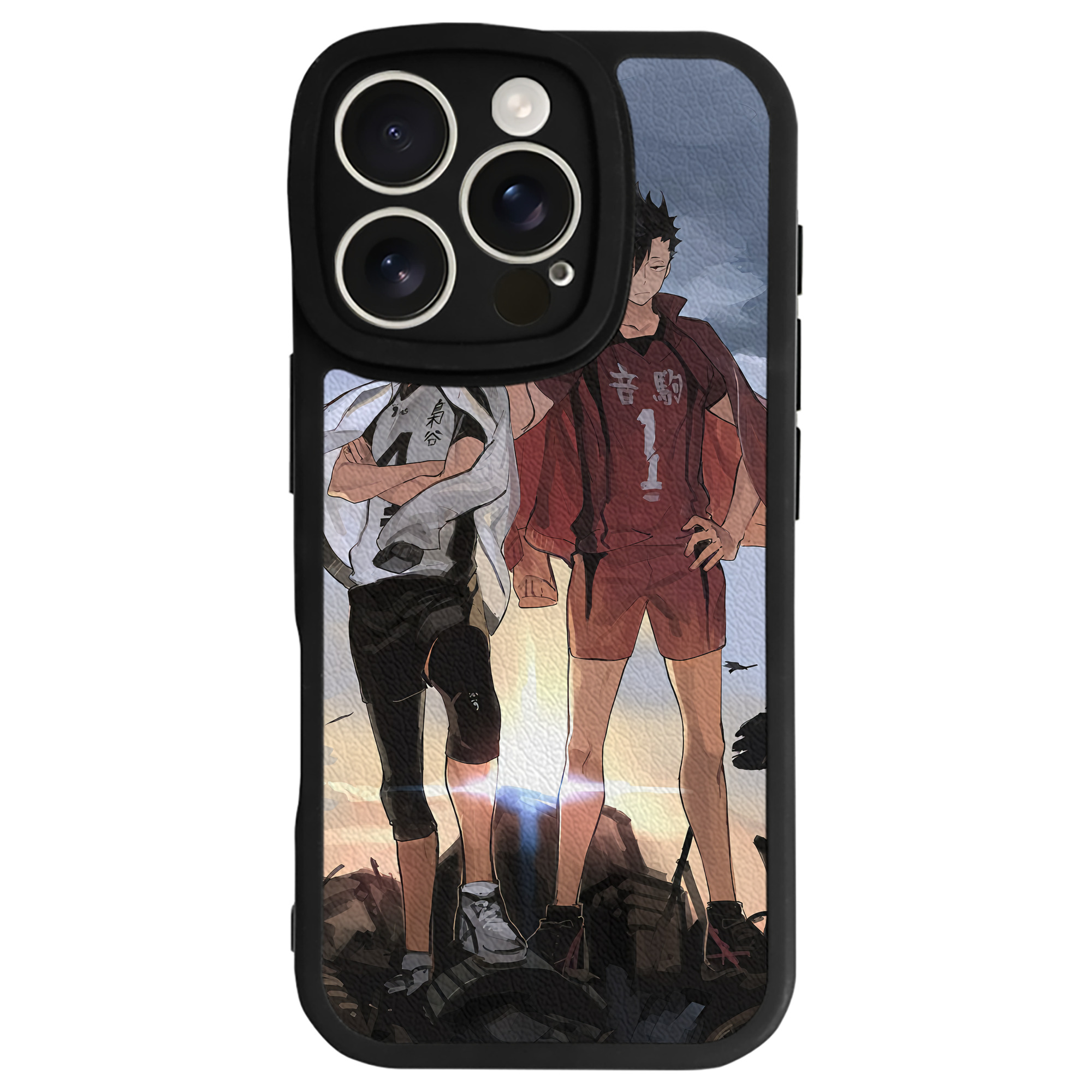 （画像用） ハイキュー!! Haikyu!! 【iPhone 16シリーズ対応】シリコンスマホケース（レザー調） 材質：シリコン